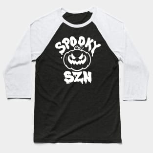 Spooky SZN - White Baseball T-Shirt